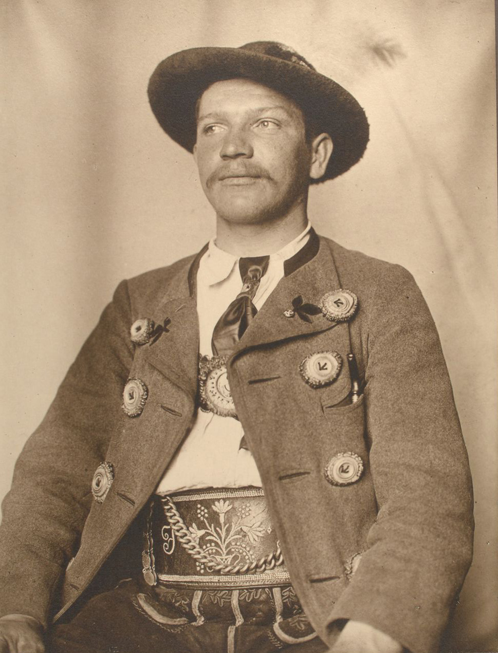 Bavarian man, Wilhelm Schleich, a miner from Hohenpeissenberg, Bavaria.